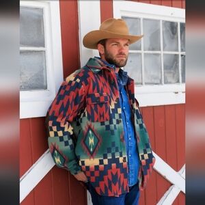TP Saddle Blanket and Trading Company Jacket for Men/ Women Southwest Fleece